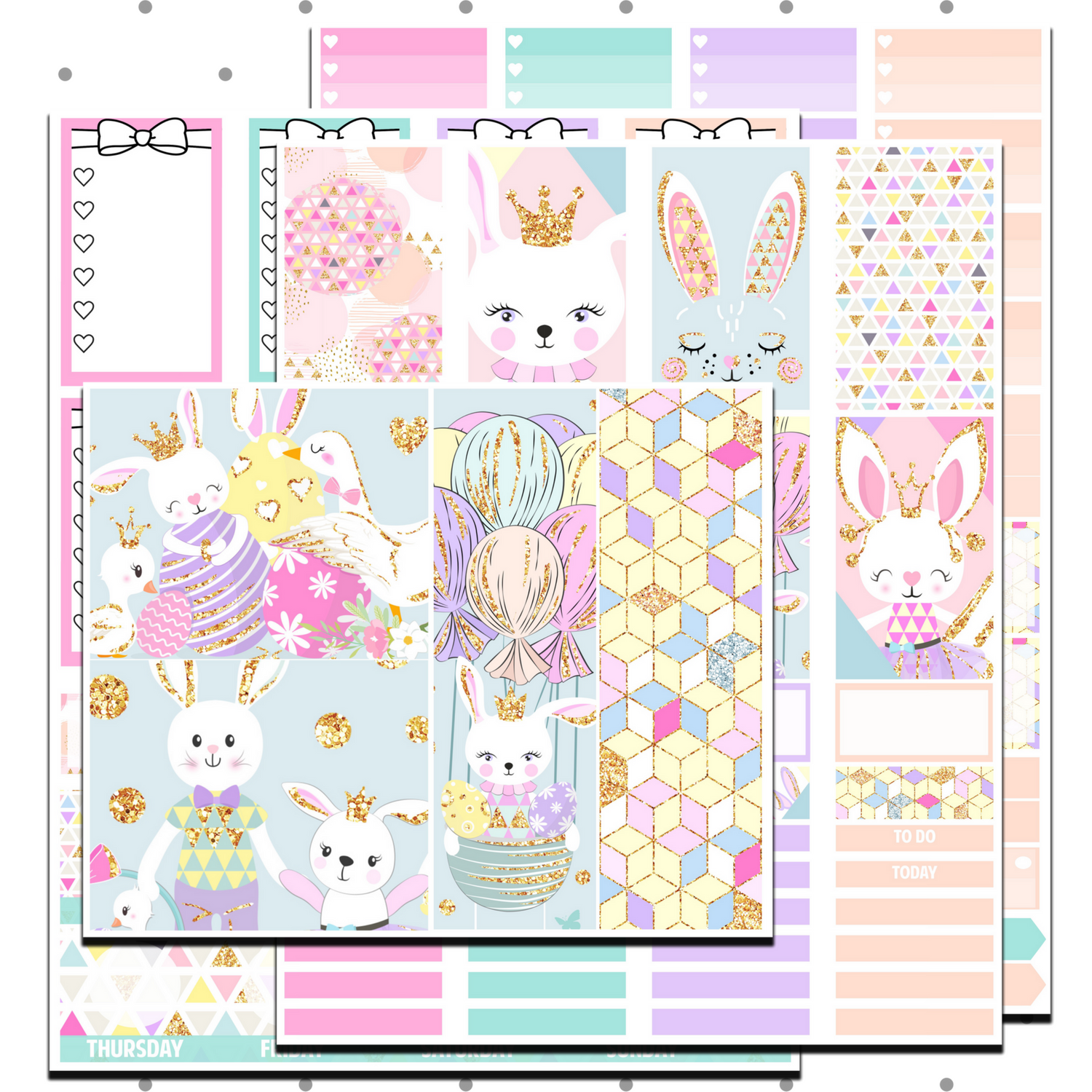 Free Some Bunny Loves You Weekly Kit Classic Happy Planner 