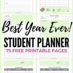 Free Student Planner Printable Binder For 2019 2020 Updated