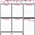 Free Weekly Calendar Planner Printable Full And Half Size Single Page