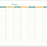 Free Weekly Planner Landscape By Our Class Nation Tpt A Variety Of