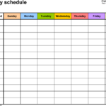 Free Weekly Schedule Templates For Word 18 Templates Daily Schedule