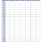 Get The Weekly Schedule 30 Minute Intervals For Google Sheets