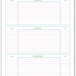 Getting Ready For Back To School Student Planner Printables