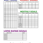 Goals Sheet May Help More To Do Planner Planner Pages Daily