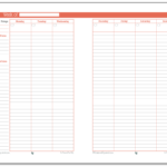 Half Size Weekly Planner Printables