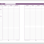 Half Size Weekly Planner Printables