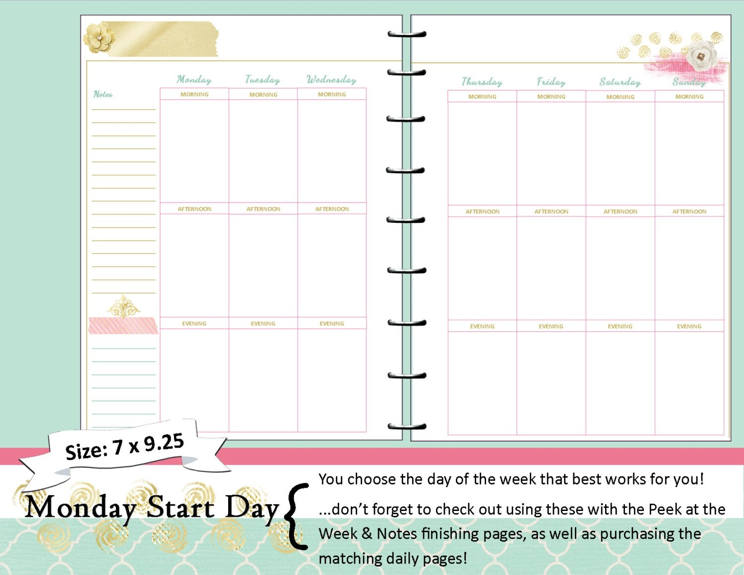 Happy Planner PRINTABLE Weekly Planner Inserts Refills PDF