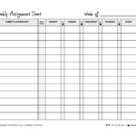 Homeschool Weekly Assignment Planner Assignment Planner Homework