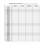 Hourly Schedule Template 11 Free Sample Example Format