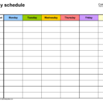 How To Make A Weekly Planner In Excel Weekly Schedule Template Winder