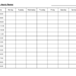 How To Use An Hourly Planner Sheet Onenow