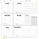 Image Result For Aesthetic Planner Pages Weekly Planner Printable