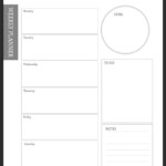 Instant Download Weekly Planner Printable To Do List Printable Black