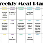 Instant Pot Weekly Meal Plan Week 1 Homeschool Base