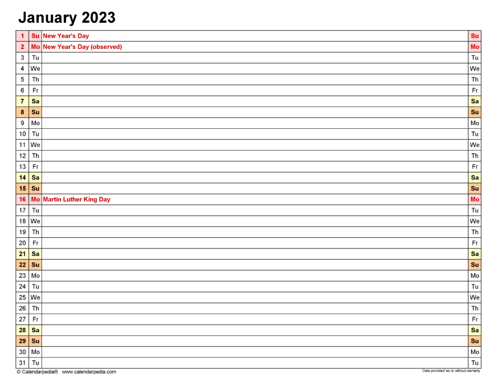 January 2024 Calendar Templates For Word Excel And PDF