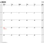 June 2023 Calendar Templates For Word Excel And PDF