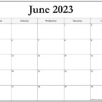 June 2023 Monday Calendar Monday To Sunday