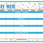 Kids Weekly Planner Free Printable Kids Weekly Planner Free Printable