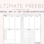 Malena Haas ULTIMATE FREEBIE Friday Week On Two Pages In THREE Sizes