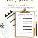 May The 4th Star Wars Weekly Planner Printable Digital Etsy Weekly