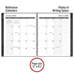 Mead 2020 Weekly Monthly Planner 8 1 2 X 11 Large Basic Black