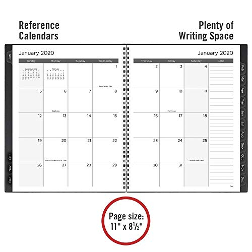 Mead 2020 Weekly Monthly Planner 8 1 2 X 11 Large Basic Black 