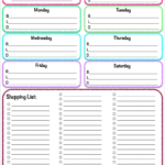 Menu Grocery Printables