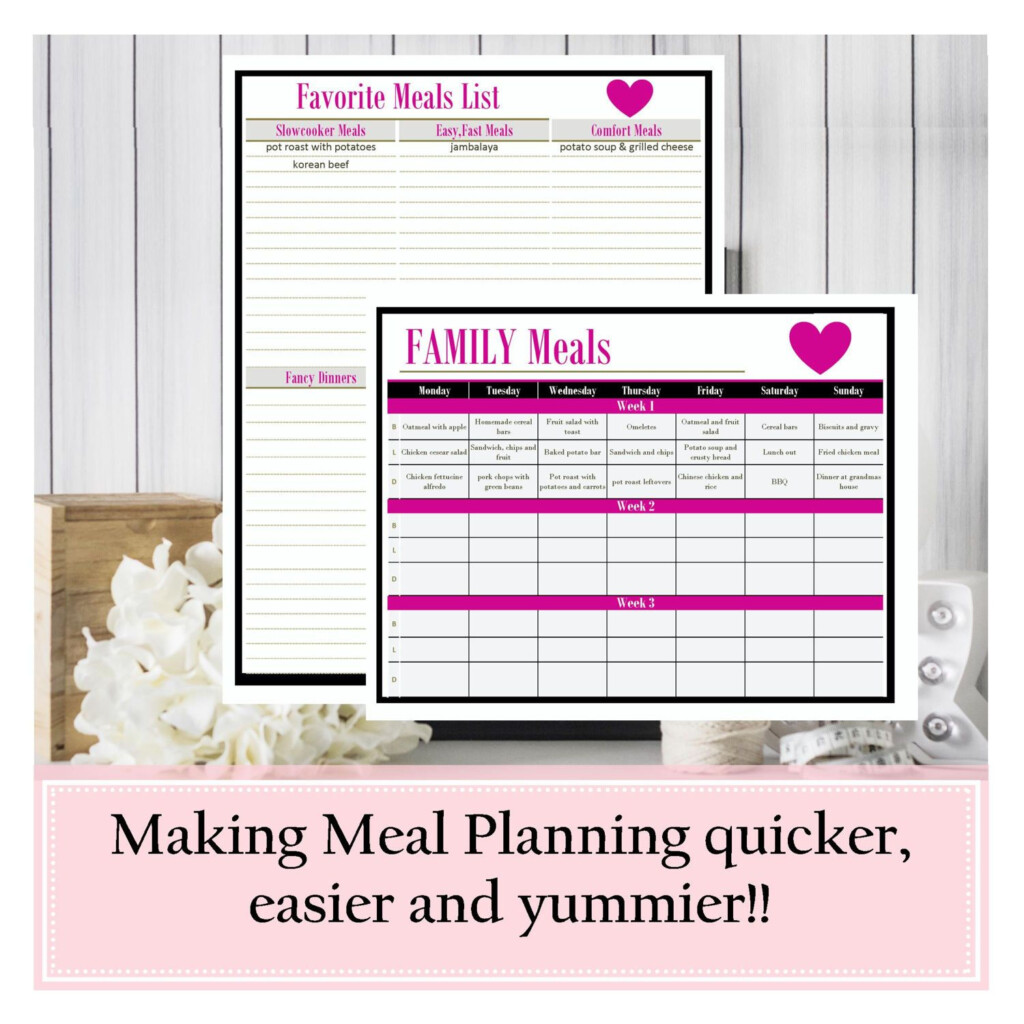 Mom Planner Calendar Printable Printable Planner Weekly Mom Planner 