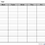 Monthly Empty Calendar To Fill In Free Calendar Template