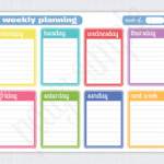 Pin By Mssmith On Printables Downloads Weekly Planner Free