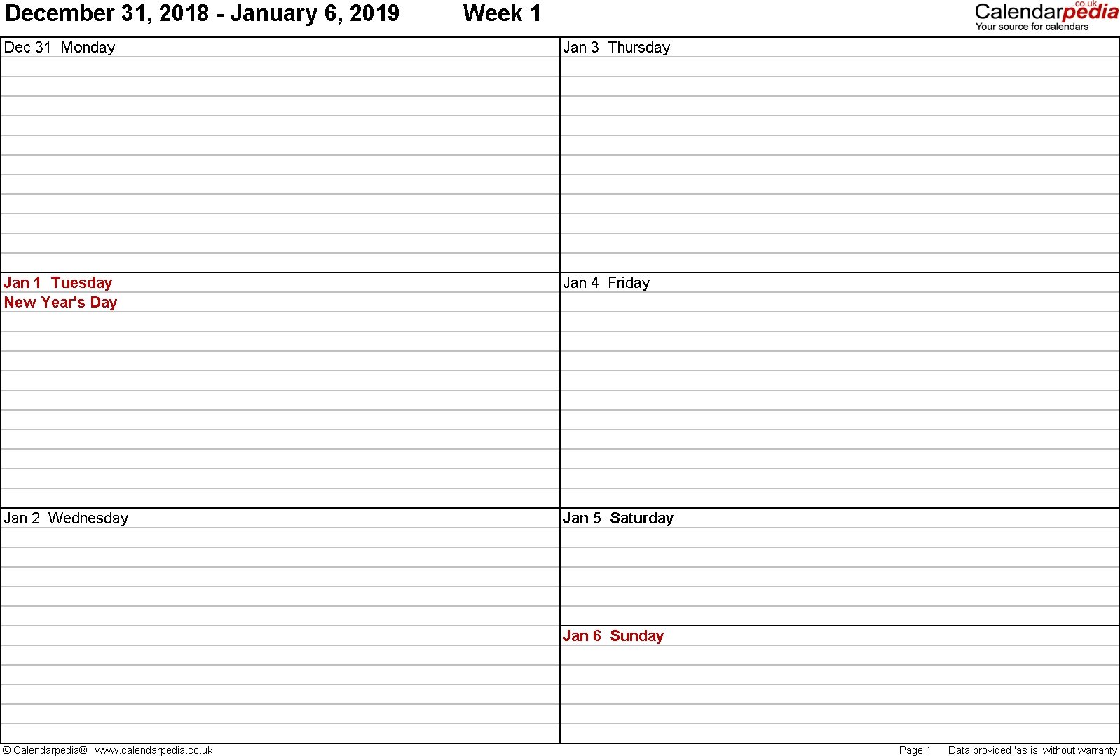 Pin By Mssmith On Printables Downloads Weekly Planner Free 4 Weekly