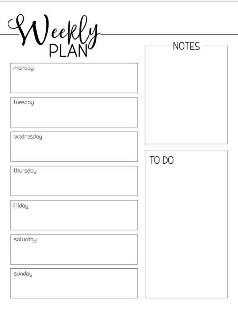 Pin By Sarah Opper On Back To School In 2020 Weekly Planner Free 