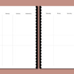 Planner Printable Vertical Day Column Weekly Agenda 346768