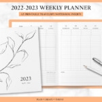 Printable 2023 Vertical Weekly Planner A5 Mid Year Weekly Etsy