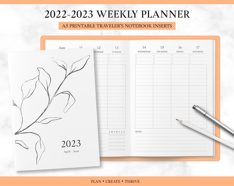 Printable 2024 Vertical Weekly Planner A5 Mid Year Weekly Etsy