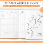 Printable 2023 Vertical Weekly Planner A5 Mid Year Weekly Etsy