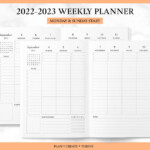 Printable 2023 Vertical Weekly Planner A5 Mid Year Weekly Etsy Hong Kong