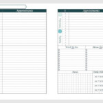 Printable A5 Horizontal Weekly Planner Layout With Daily