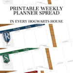 Printable Harry Potter Weekly Planner Spreads By Quillo Printable