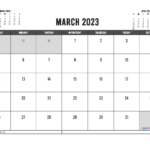 Printable March 2023 Calendar Free 12 Templates