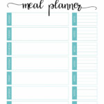 Printable Meal Planner Template Virtfail