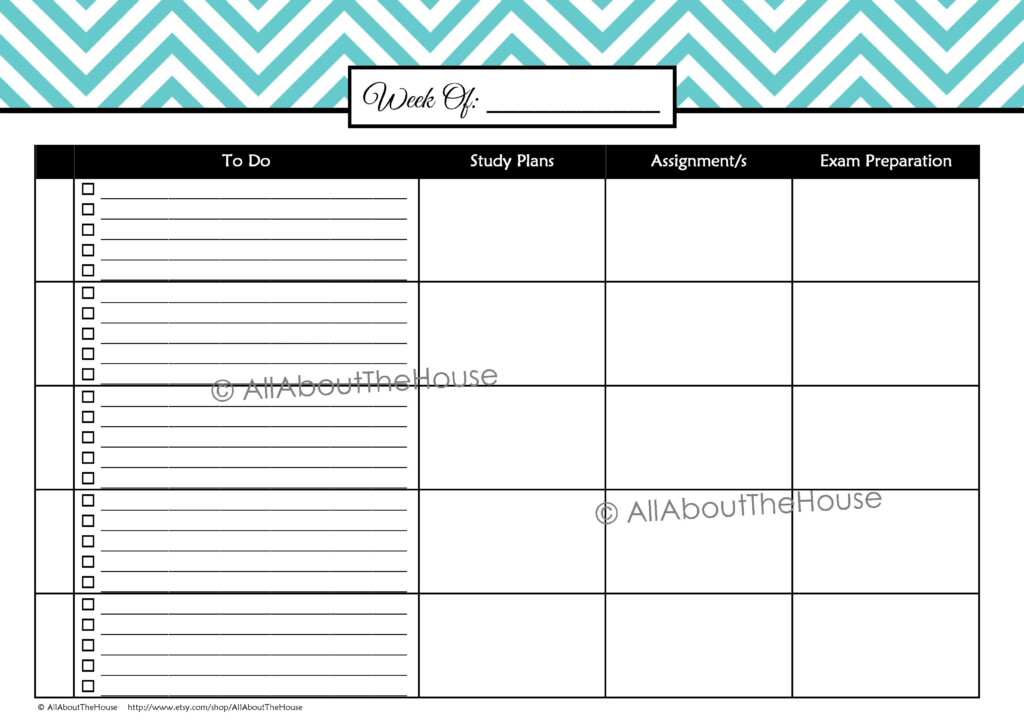 Printable Student Planner AllAboutTheHouse