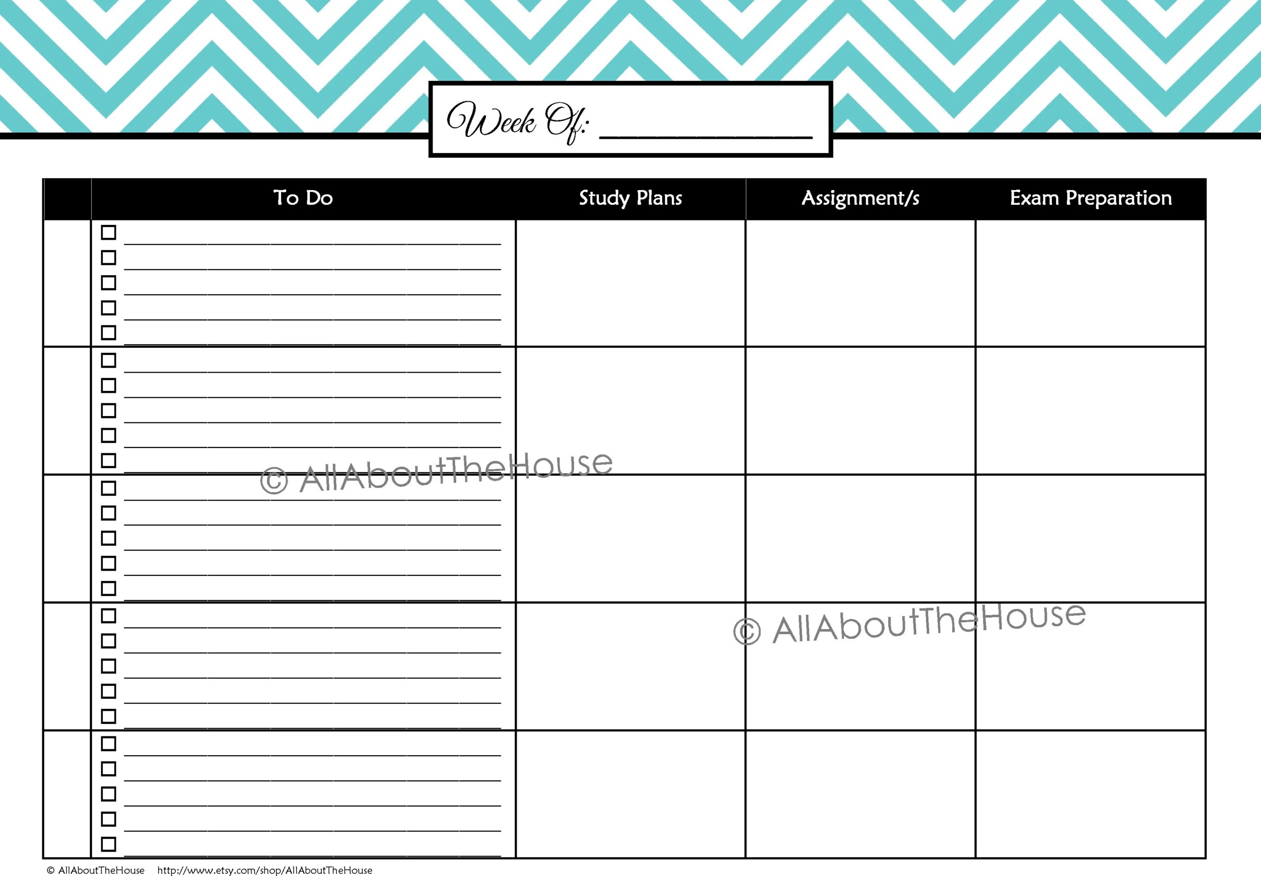 Printable Student Planner Allaboutthehouse Free Printable Weekly Student Planner Making 