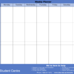 Printable Student Weekly Planner Templates At Allbusinesstemplatescom Cute Daily Planner