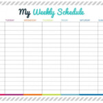 Printable Weekly Calendar With 15 Minute Time Slots Calendar Template