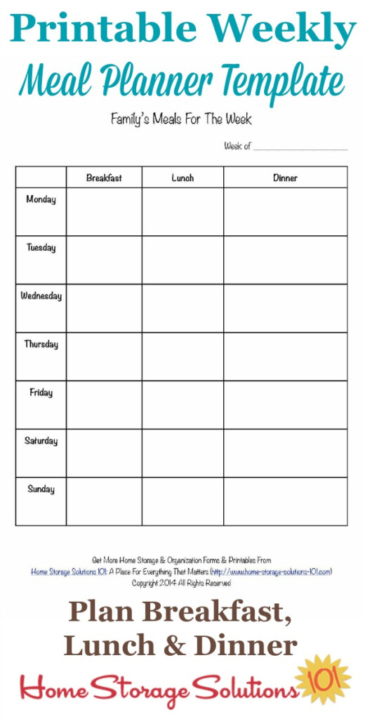 Printable Weekly Meal Planner Template Free Printable 75 Day Hard Challenge Tracker Fitness 