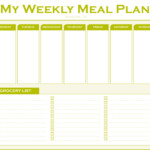 Printable Weekly Meal Planner With Grocery List Life She Has