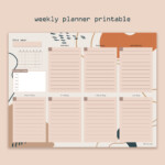 Printable Weekly Planner Aesthetic Weekly Planner Printable Etsy