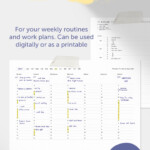 Printable Weekly Planner Vertical Weekly Monday Sunday Etsy