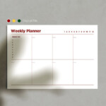 Printable Weekly Planner Weekly Schedule Weekly Agenda Etsy Weekly